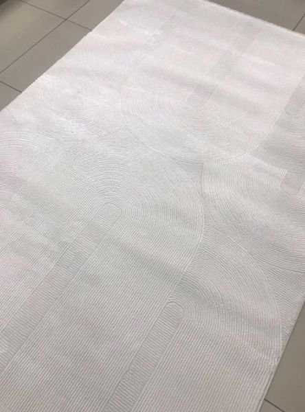 Merinos Recycle Koleksiyonu 37804 061 Beyaz Modern Dokuma Salon Mutfak Halısı Yolluk