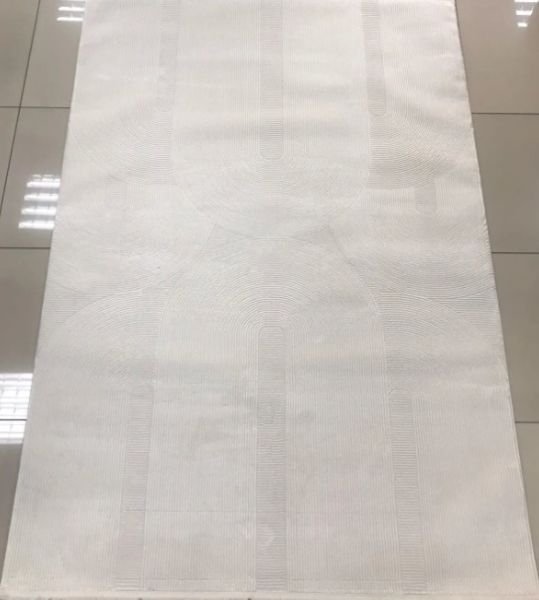 Merinos Recycle Koleksiyonu 37804 061 Beyaz Modern Dokuma Salon Mutfak Halısı Yolluk