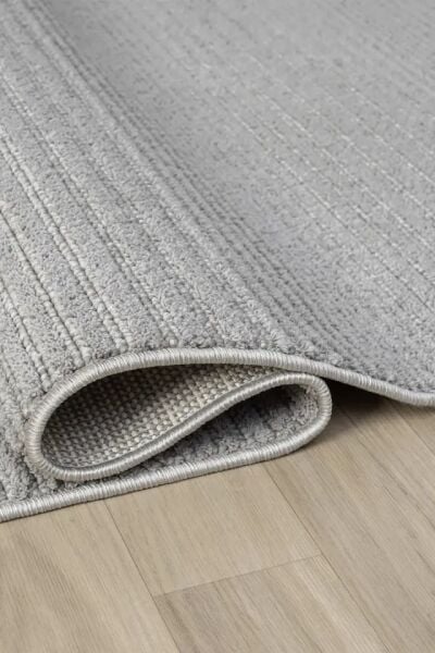 Seyran Halı Zara 0950 Gri Ekstra Yumuşak Kabartmalı Modern Yolluk Koridor Mutfak Salon Halısı