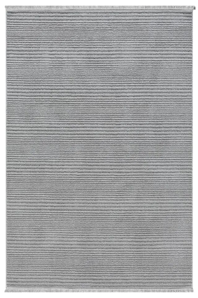 Seyran Halı Zara 0950 Gri Ekstra Yumuşak Kabartmalı Modern Yolluk Koridor Mutfak Salon Halısı