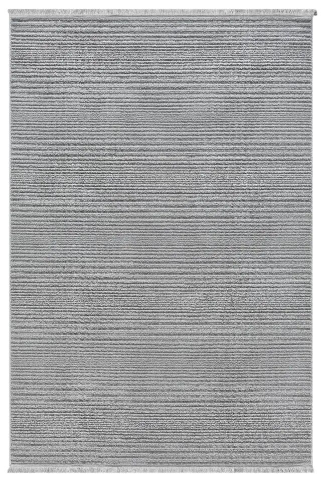 Seyran Halı Zara 0950 Gri Ekstra Yumuşak Kabartmalı Modern Yolluk Koridor Mutfak Salon Halısı