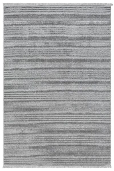 Seyran Halı Zara 0950 Gri Ekstra Yumuşak Kabartmalı Modern Yolluk Koridor Mutfak Salon Halısı