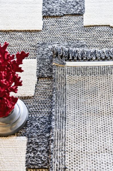 Halımax Gloria 7513 Antrasit Hav Toz Vermez Kabartmalı Modern Salon Halısı