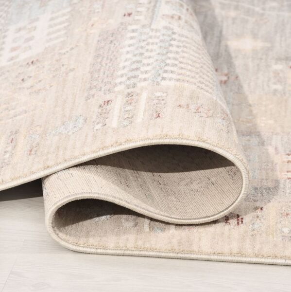 Crea Halı Armoni AA02 Vintage Eskitme Desen Yumuşak Tuşeli Etnik Dokuma Taban Etnik Salon Oturma Odası Halısı My Crea Home