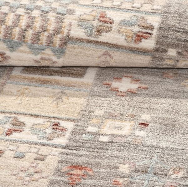 Crea Halı Armoni AA02 Vintage Eskitme Desen Yumuşak Tuşeli Etnik Dokuma Taban Etnik Salon Oturma Odası Halısı My Crea Home