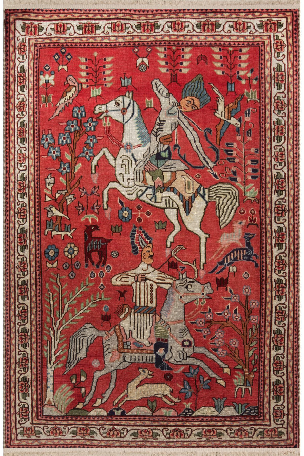 Drom Dokuma Taban Makinede Yıkanabilen Kilim Kaymaz Şönil Eski Çağ Tasarım Halı