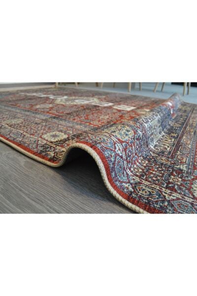 Drom Dokuma Taban Makinede Yıkanabilen Kilim Kaymaz Şönil İran Halısı Keep Off Yazılı Halı