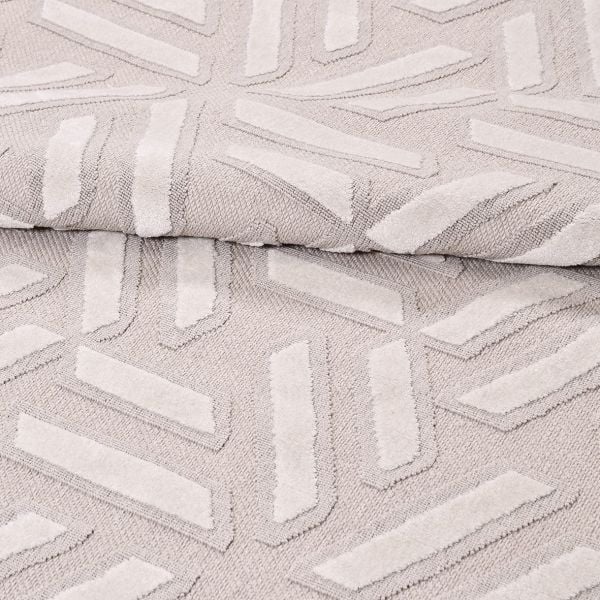 Crea  Halı Zara ZT07 Krem Kabartmalı Salon Oturma Odası Halısı Yolluk Koridor Mutfak Halısı Modern Halı