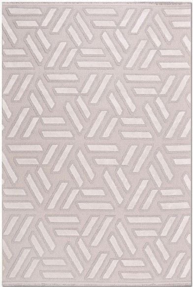 Crea  Halı Zara ZT07 Krem Kabartmalı Salon Oturma Odası Halısı Yolluk Koridor Mutfak Halısı Modern Halı