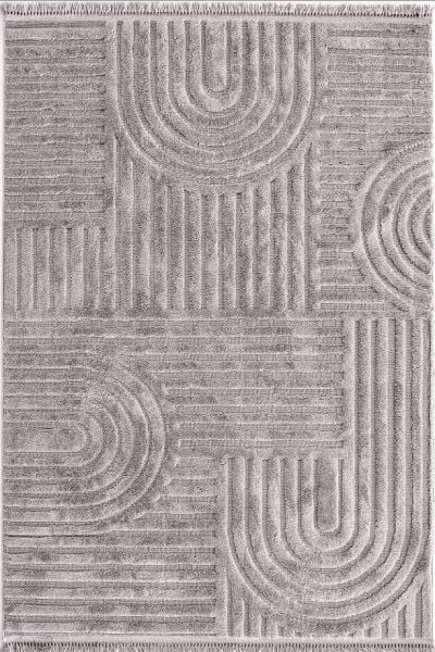 Halımax Vendi 2212 Gri Hav Toz Vermez Kabartmalı Modern Salon Halısı