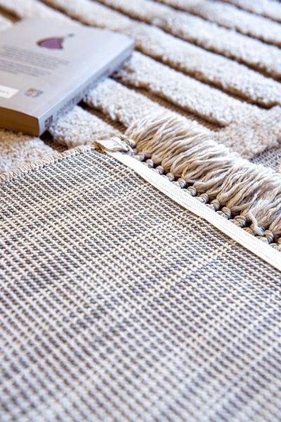 Halımax Vendi 2212 Gri Hav Toz Vermez Kabartmalı Modern Salon Halısı