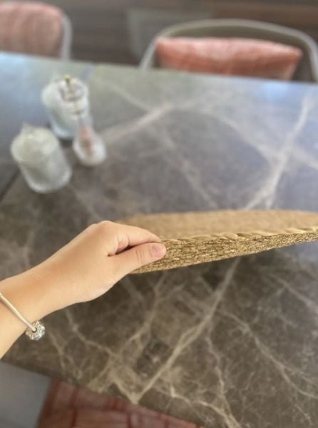 Halımax Altılı Hasır Amerikan Servis Bambu Oval Örme Supla 6'lı 35x40cm