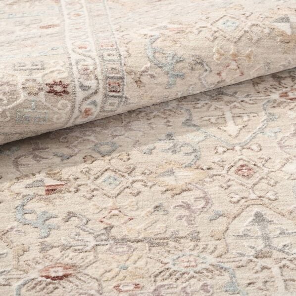 Crea Halı Armoni AA04 Vintage Eskitme Desen Yumuşak Tuşeli Etnik Dokuma Taban Etnik Salon Oturma Odası Halısı My Crea Home