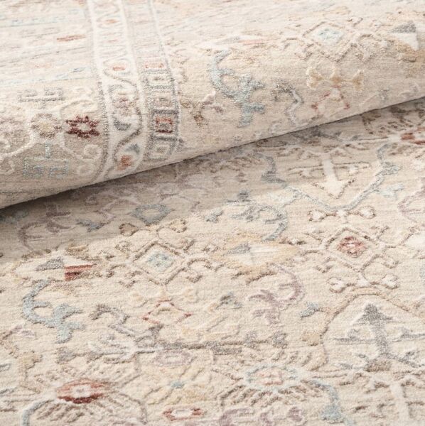 Crea Halı Armoni AA04 Vintage Eskitme Desen Yumuşak Tuşeli Etnik Dokuma Taban Etnik Salon Oturma Odası Halısı My Crea Home