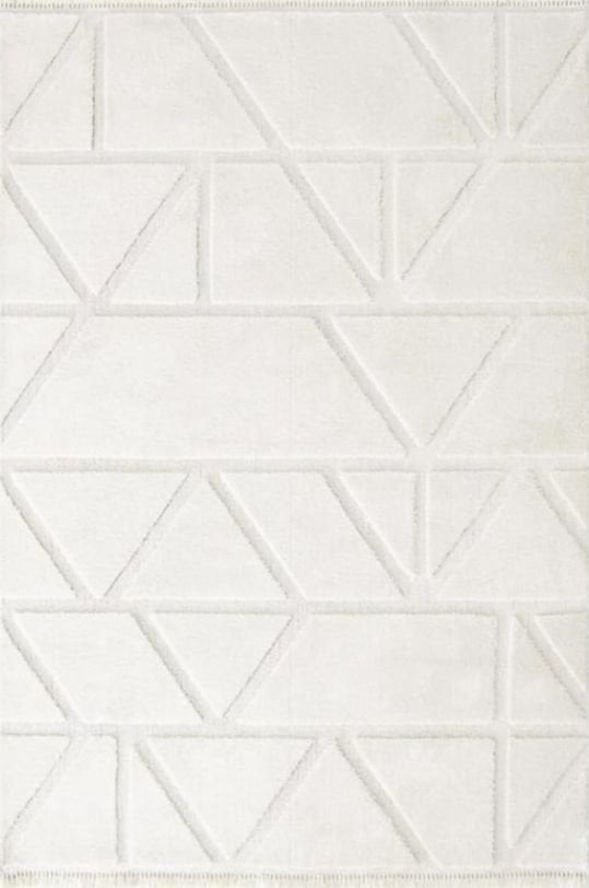 Halımax Vendi 2211 Krem Hav Toz Vermez Kabartmalı Modern Salon Halısı