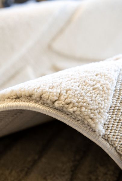 Halımax Vendi 2211 Krem Hav Toz Vermez Kabartmalı Modern Salon Halısı