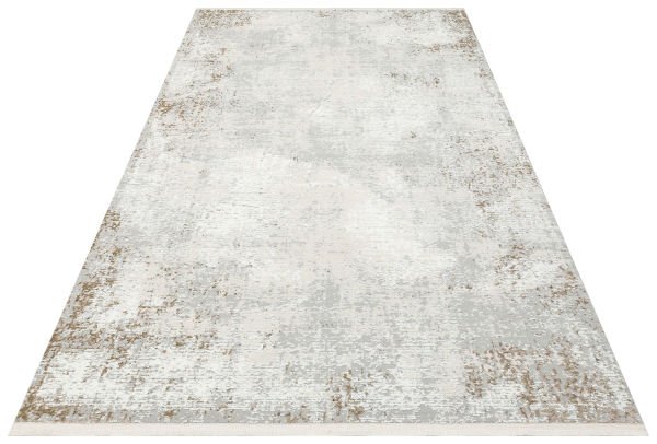 Eko Halı Lagos WX LGS 05 Grey Beige Hav Toz Vermez Modern Yumuşak Tuşeli Salon Halısı