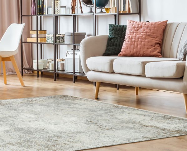 Eko Halı Lagos WX LGS 05 Grey Beige Hav Toz Vermez Modern Yumuşak Tuşeli Salon Halısı