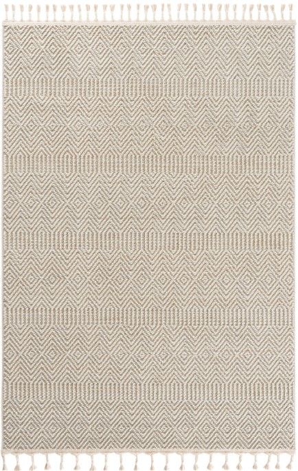 Eko Halı Soho SH 01 Beige Hav Toz Vermez Modern Bukle Makine Halısı Yolluk Bej Mutfak Halısı