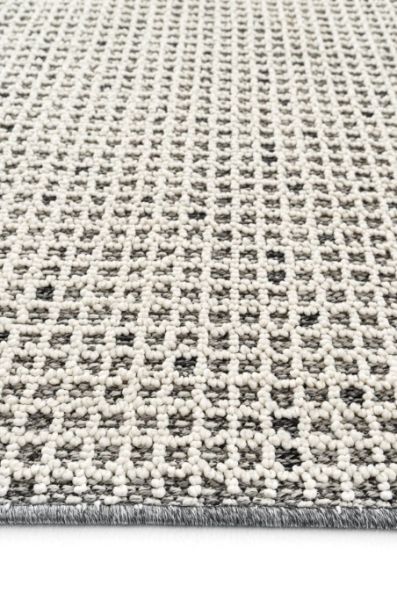 Eko Halı Soho SH 13 Cream Grey Hav Toz Vermez Modern Bukle Makine Halısı Yolluk Krem Gri Mutfak Halısı