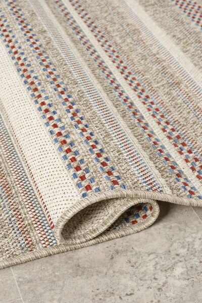 Seyran Halı  2550 Bordo Yazlık Hav Toz Vermez Yolluk Sisal Dokuma Etnik Oturma Odası Salon Balkon Halısı