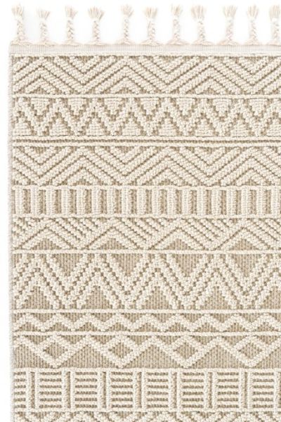 Eko Halı Soho SH 14 Beige Hav Toz Vermez Modern Bukle Makine Halısı Yolluk Bej Mutfak Halısı