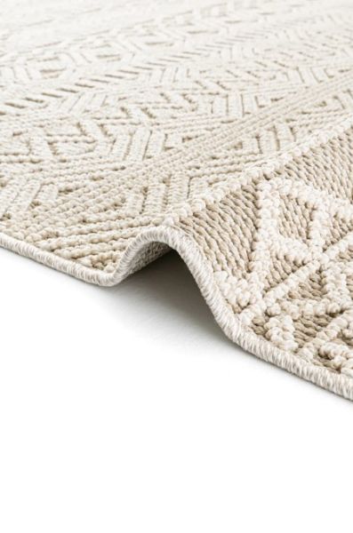 Eko Halı Soho SH 14 Beige Hav Toz Vermez Modern Bukle Makine Halısı Yolluk Bej Mutfak Halısı