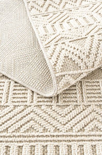 Eko Halı Soho SH 14 Beige Hav Toz Vermez Modern Bukle Makine Halısı Yolluk Bej Mutfak Halısı