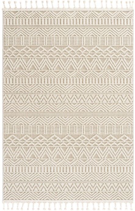 Eko Halı Soho SH 14 Beige Hav Toz Vermez Modern Bukle Makine Halısı Yolluk Bej Mutfak Halısı
