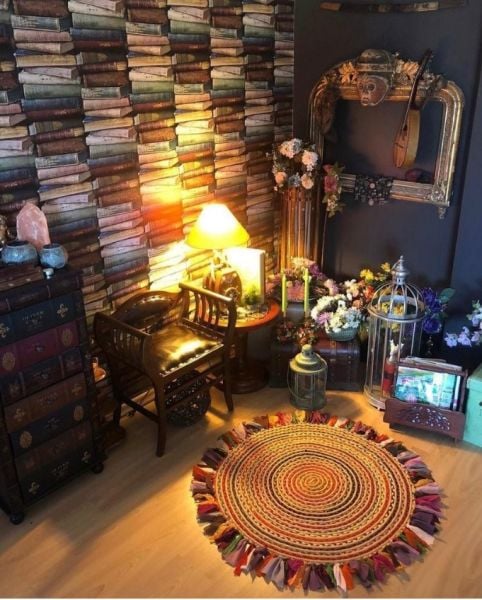 Milda 13 Multi Püsküllü Bohem Jüt Kilim Hasırlı El Örgüsü Çift Taraflı Kilim Yuvarlak Modern Jüt Halı Yuvarlak Jüt Halı Kilim