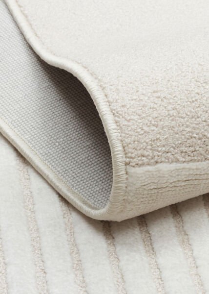 Eko Halı Adel ADL 03 Cream Yüksek Alçak Oymalı Dokuya Sahip Özel Yumuşak Tuşeli Modern Hav Vermeyen Sıkı Dokuma Makine Halısı