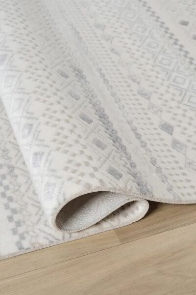 Seyran Halı Ahlat 7050 Gri Modern Akrilik Salon Halısı Yolluk Oturma Odası Akrilik Halı