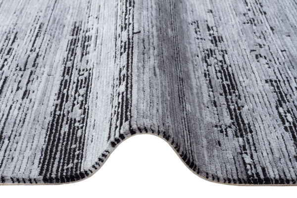 Türkmen Halı Alya Antialerjik Modern Akrilik Makine Halısı 20434 Siyah