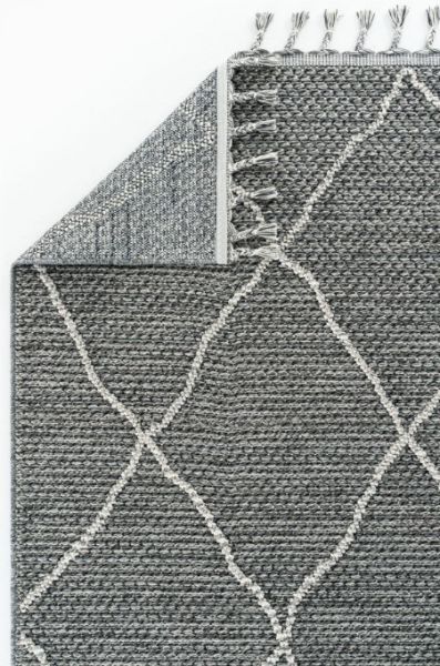 Eko Halı Soho SH 02 Grey Hav Toz Vermez Modern Bukle Makine Halısı Yolluk Gri Mutfak Halısı