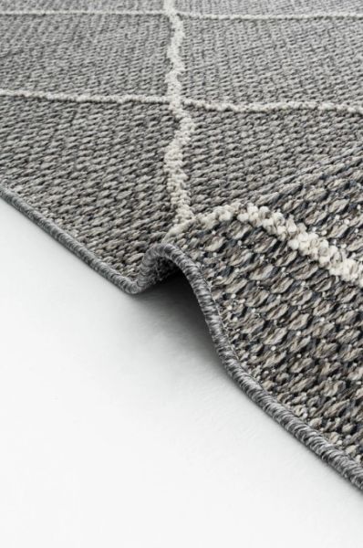 Eko Halı Soho SH 02 Grey Hav Toz Vermez Modern Bukle Makine Halısı Yolluk Gri Mutfak Halısı