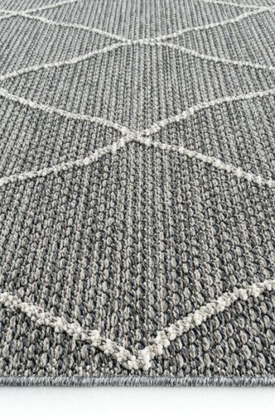Eko Halı Soho SH 02 Grey Hav Toz Vermez Modern Bukle Makine Halısı Yolluk Gri Mutfak Halısı