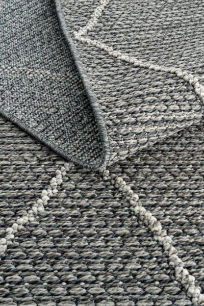 Eko Halı Soho SH 02 Grey Hav Toz Vermez Modern Bukle Makine Halısı Yolluk Gri Mutfak Halısı