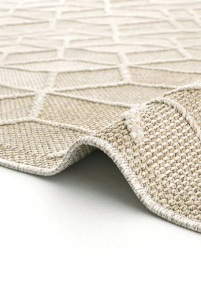 Eko Halı Soho SH 03 Beige Hav Toz Vermez Modern Bukle Makine Halısı Yolluk Krem Bej Mutfak Halısı