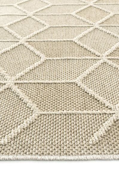 Eko Halı Soho SH 03 Beige Hav Toz Vermez Modern Bukle Makine Halısı Yolluk Krem Bej Mutfak Halısı