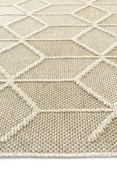 Eko Halı Soho SH 03 Beige Hav Toz Vermez Modern Bukle Makine Halısı Yolluk Krem Bej Mutfak Halısı