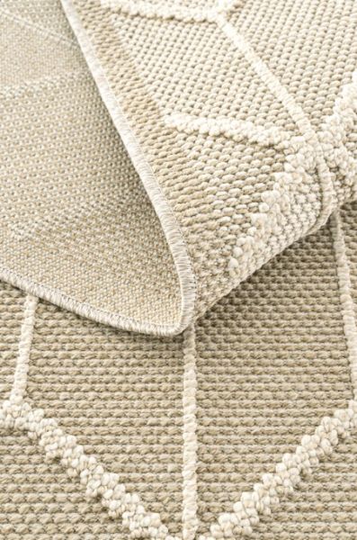 Eko Halı Soho SH 03 Beige Hav Toz Vermez Modern Bukle Makine Halısı Yolluk Krem Bej Mutfak Halısı