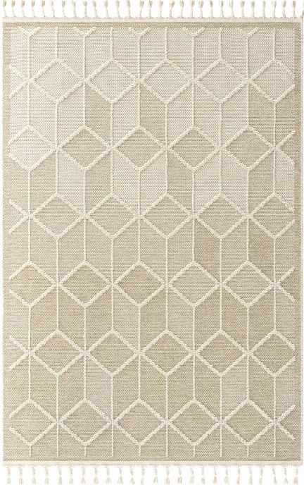 Eko Halı Soho SH 03 Beige Hav Toz Vermez Modern Bukle Makine Halısı Yolluk Krem Bej Mutfak Halısı