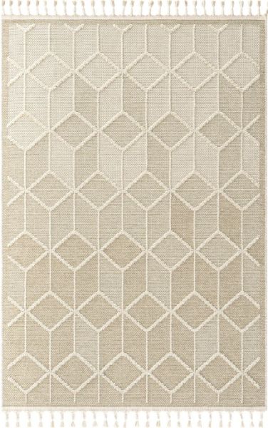 Eko Halı Soho SH 03 Beige Hav Toz Vermez Modern Bukle Makine Halısı Yolluk Krem Bej Mutfak Halısı