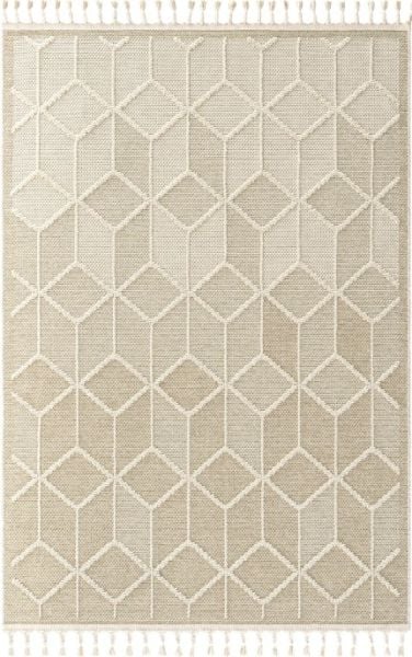 Eko Halı Soho SH 03 Beige Hav Toz Vermez Modern Bukle Makine Halısı Yolluk Krem Bej Mutfak Halısı
