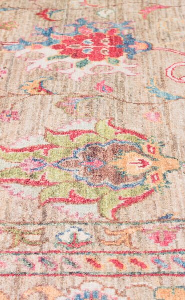 Eko Halı Antique ATK 08 Beige Antik Desen Makinede Yıkanabilir Halı Kaymaz Taban Vintage Modern Salon Mutfak Koridor Halısı