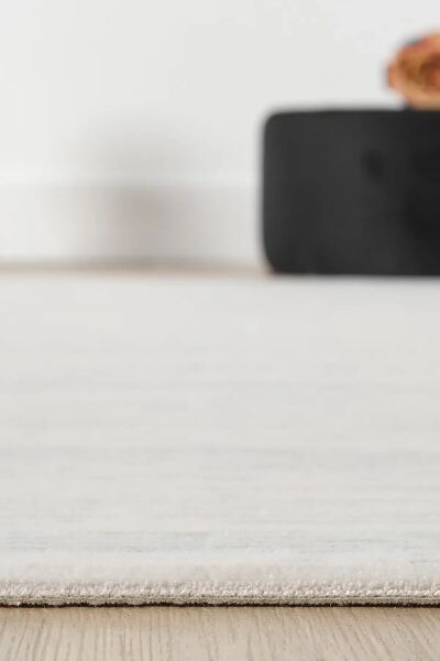 Seyran Halı Ahlat 7054 Siyah Çizgili Gri Akrilik Salon Halısı Yolluk Modern Akrilik Halı