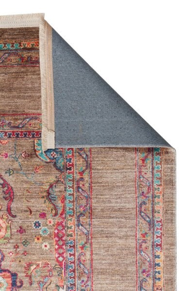 Eko Halı Antique ATK 07 Olive Antik Desen Makinede Yıkanabilir Halı Kaymaz Taban Vintage Modern Salon Mutfak Koridor Halısı
