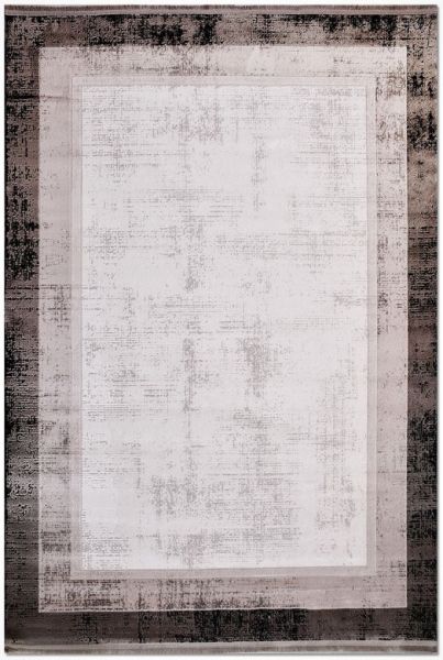 Crea Halı Lenon 13402 Akrilik Dokuma Kahve Çerçeveli Modern Halı My Crea Home