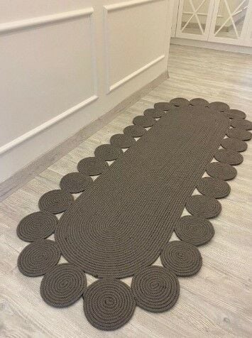 Milda 77 Gri Jüt Hasırlı El Örgüsü Çift Taraflı Kilim Oval Jüt Halı