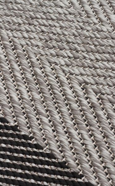 Eko Halı Mono MNO 02 Dark Grey Hav Toz Vermez Sisal Halı Kolay Temizlenen Hasır Dokulu Modern Halı